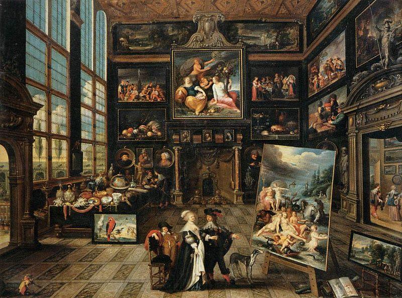 Cornelis de Baellieur Interior of a Collectors Gallery of Paintings and Objets dArt Norge oil painting art